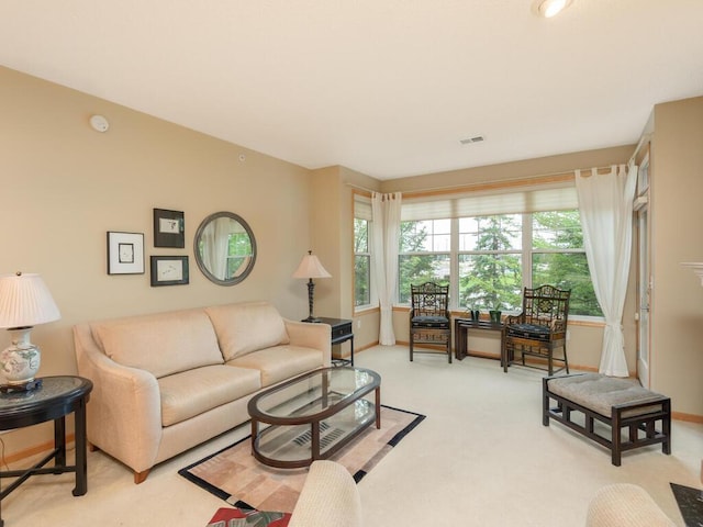 8292 Labont Way Unit 210, Eden Prairie, MN 55344 - living area featuring light carpet and baseboards