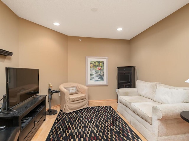8292 Labont Way Unit 210, Eden Prairie, MN 55344 - living area featuring recessed lighting and light wood-style floors