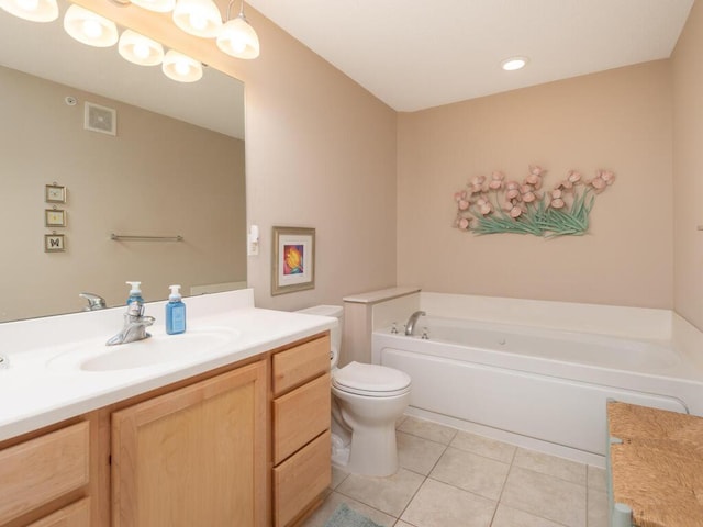 8292 Labont Way Unit 210, Eden Prairie, MN 55344 - bathroom with a bath, tile patterned flooring, and vanity
