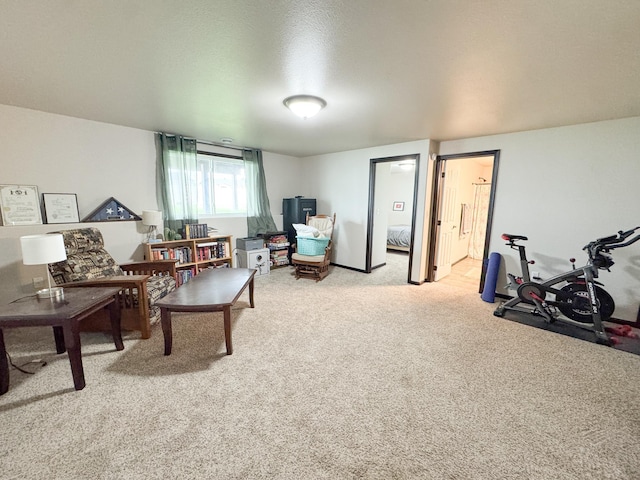 4551 15th St S, Moorhead, MN 56560 - living area featuring light carpet
