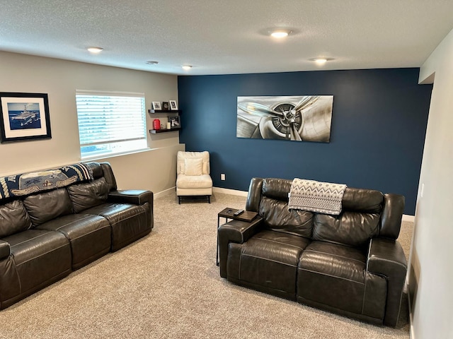 7559 Oday Ln NE, Otsego, MN 55330 - living room with carpet floors and a textured ceiling