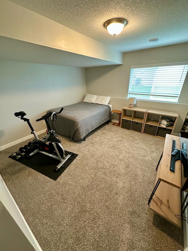 7559 Oday Ln NE, Otsego, MN 55330 - bedroom featuring a textured ceiling and carpet