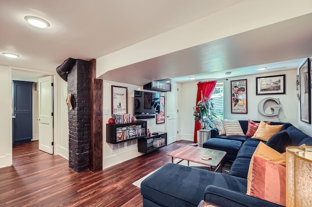 2707 Brighton Ave NE, Minneapolis, MN 55418 - living area with wood finished floors and baseboards