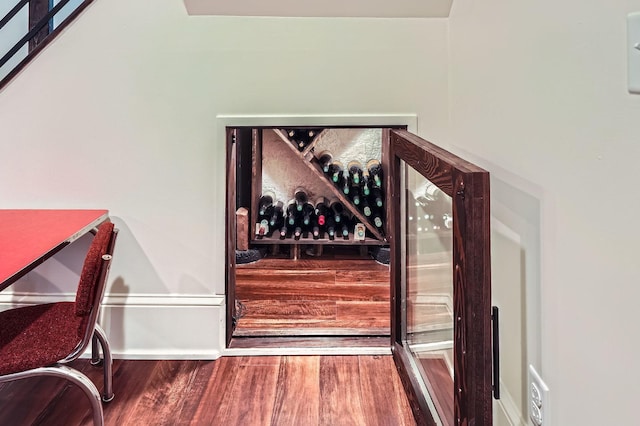 2707 Brighton Ave NE, Minneapolis, MN 55418 - wine area with wood finished floors