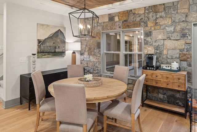 6445 County Road 26, Minnetrista, MN 55364 - dining area with wood finished floors and a chandelier