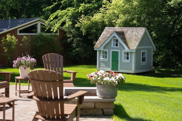 6445 County Road 26, Minnetrista, MN 55364 - view of patio / terrace with an outbuilding