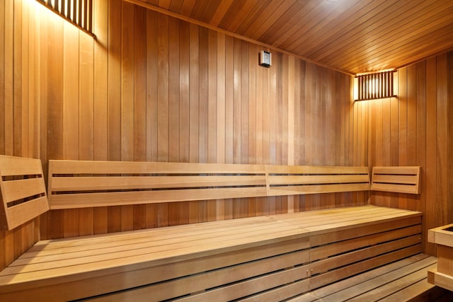 1700 Metro Blvd Unit 210, Edina, MN 55439 - relaxing sauna / steam room with wooden walls and wooden ceiling