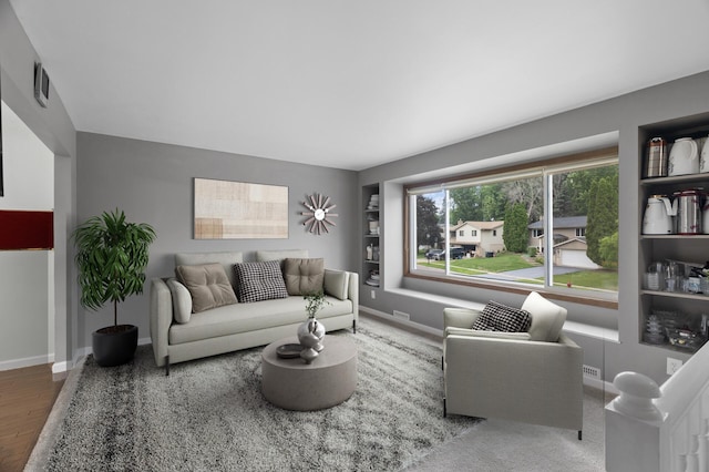 4990 148th Path W, Apple Valley, MN 55124 - living area featuring baseboards and wood finished floors
