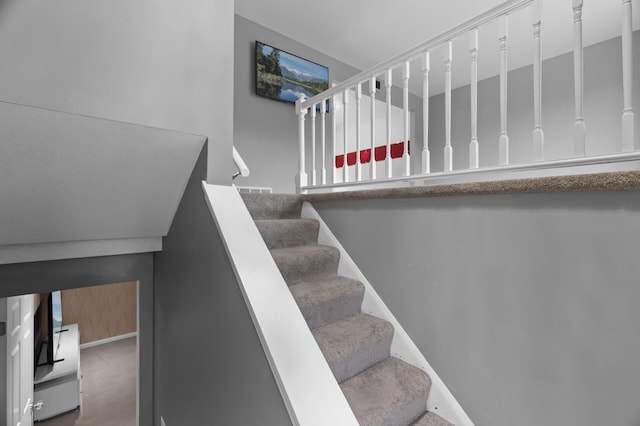 4990 148th Path W, Apple Valley, MN 55124 - staircase featuring carpet flooring