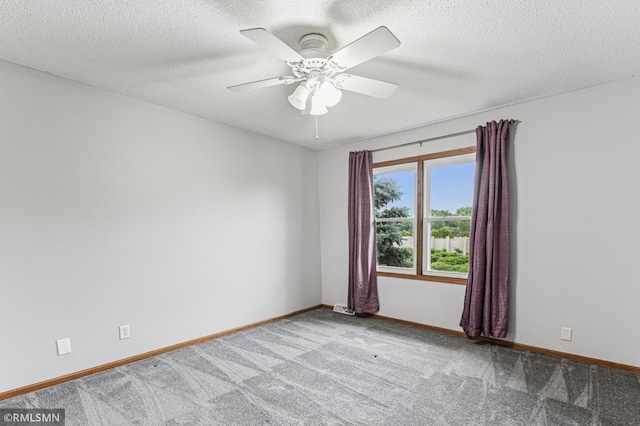 7216 Vinewood Ln N, Maple Grove, MN 55311 - carpeted spare room with a ceiling fan and a textured ceiling