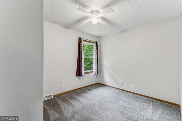 7216 Vinewood Ln N, Maple Grove, MN 55311 - carpeted empty room featuring a ceiling fan and a textured ceiling