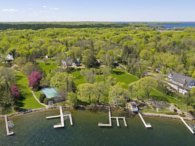 17950 Breezy Point Rd, Woodland, MN 55391 - drone / aerial view of a large body of water