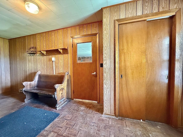 12900 350th Ave SE, Deer Park Twp, MN 56684 - mudroom with wood walls