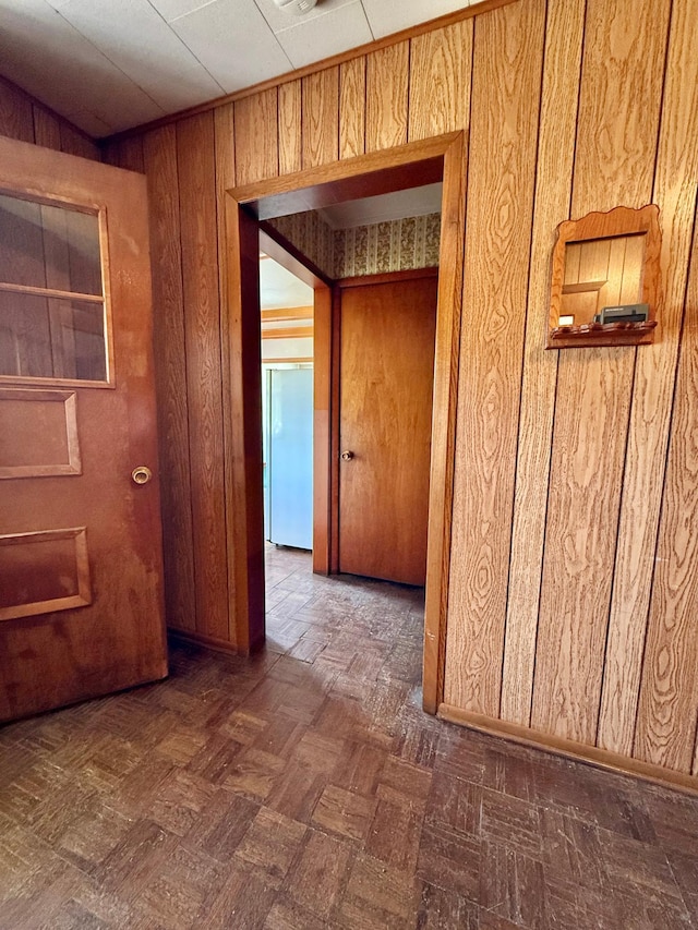 12900 350th Ave SE, Deer Park Twp, MN 56684 - corridor with wood walls
