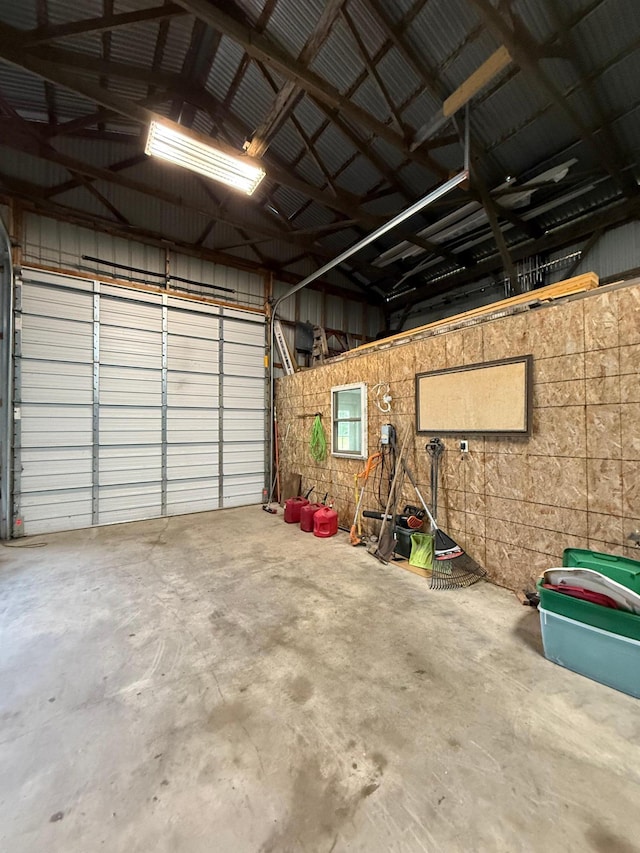 12900 350th Ave SE, Deer Park Twp, MN 56684 - garage with metal wall