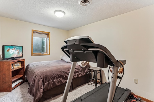 1364 Island View Dr, New Richmond, WI 54017 - bedroom featuring a textured ceiling and carpet flooring