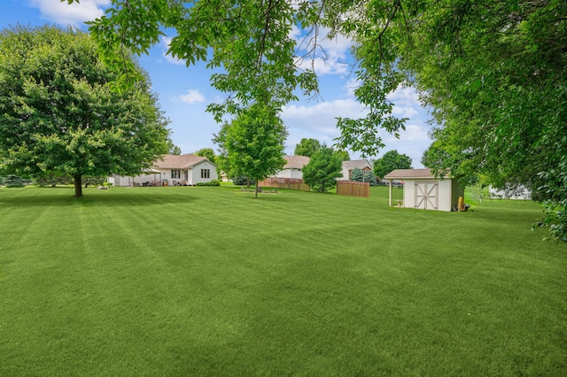 1364 Island View Dr, New Richmond, WI 54017 - view of yard with a storage unit