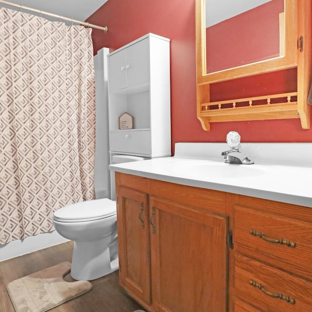 112 3rd St, Luck, WI 54853 - full bath with vanity and wood finished floors