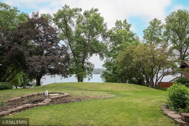 50875 Almond Ave, Nessel Twp, MN 55080 - view of green lawn featuring a water view