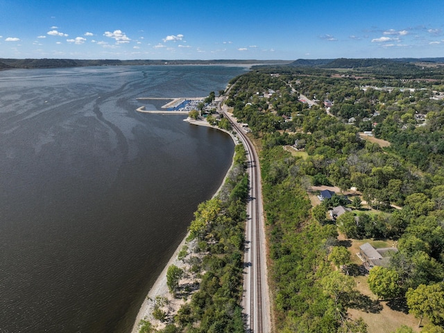 7 3rd St, Pepin, WI 54759 - aerial view of property and surrounding area featuring a large body of water