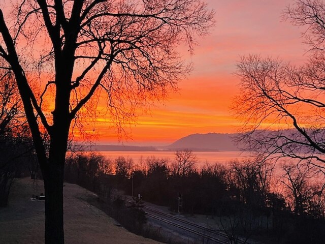 7 3rd St, Pepin, WI 54759 - water view featuring a mountain backdrop
