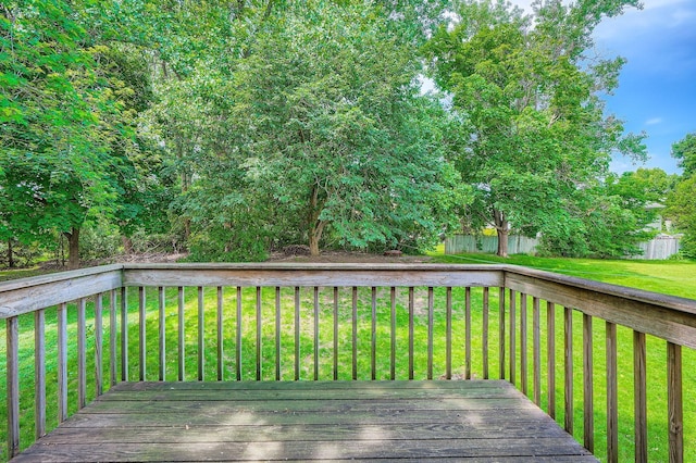 2833 Flag Ave N, New Hope, MN 55427 - deck with a fenced backyard