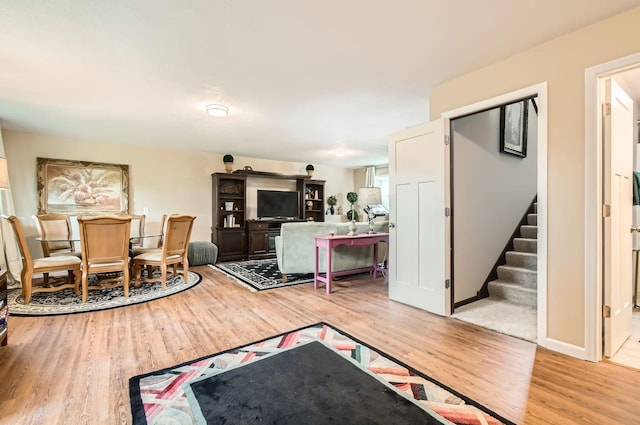 25520 10th St W, Zimmerman, MN 55398 - living area with light wood finished floors and stairway