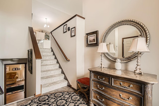 25520 10th St W, Zimmerman, MN 55398 - stairway featuring baseboards and wood finished floors
