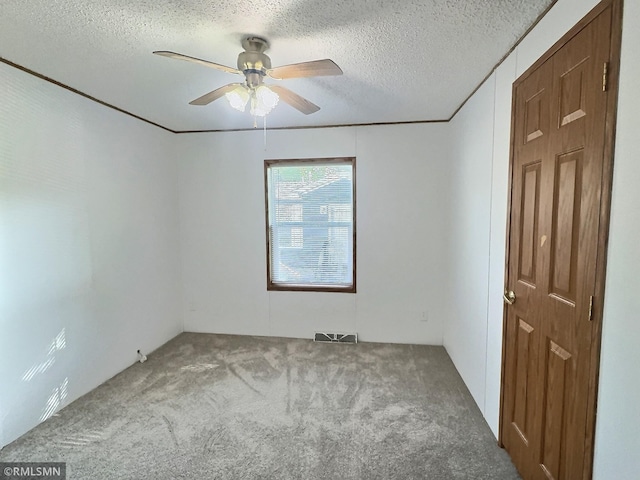 13496 Campfire Cir, South Haven, MN 55382 - empty room with carpet flooring, a ceiling fan, and a textured ceiling