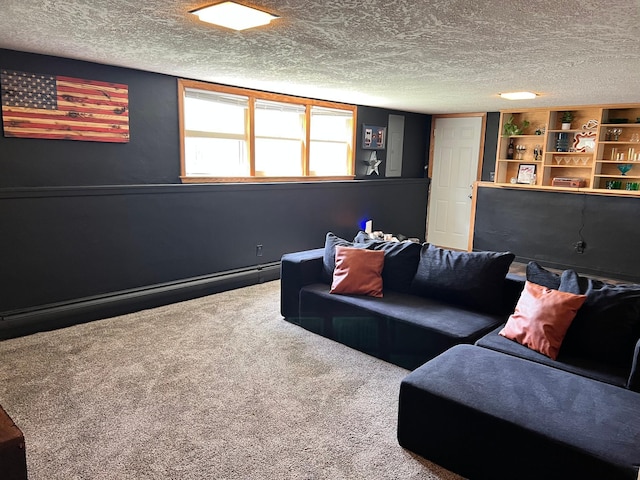 907 22nd Ave S, Moorhead, MN 56560 - living room with carpet flooring and a textured ceiling