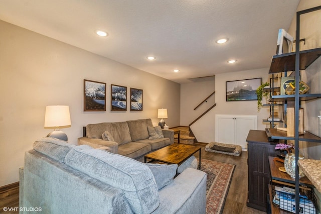 1007 124th Cir NW, Coon Rapids, MN 55448 - living area with recessed lighting and wood finished floors