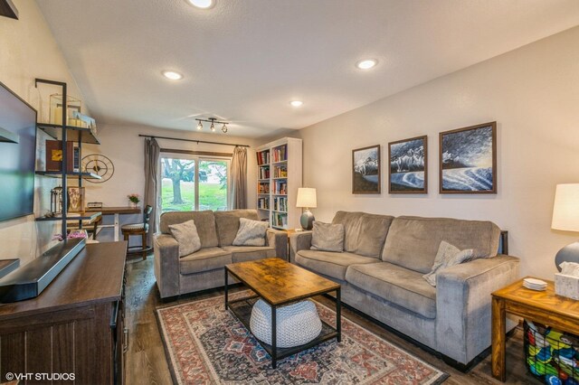 1007 124th Cir NW, Coon Rapids, MN 55448 - living area with wood finished floors and recessed lighting