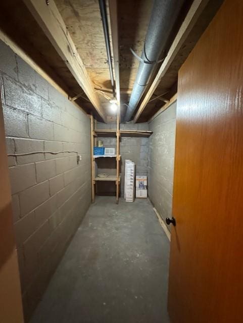 137 20th Ave S, Saint Cloud, MN 56301 - unfinished below grade area with concrete block wall
