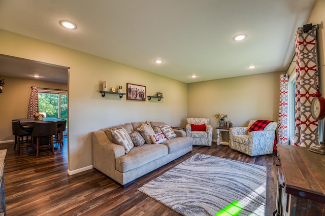 329 Kelliher Rd SW, Kelliher, MN 56650 - living area with wood finished floors and recessed lighting