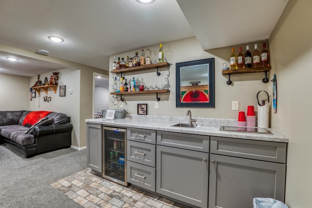 329 Kelliher Rd SW, Kelliher, MN 56650 - indoor wet bar with wine cooler