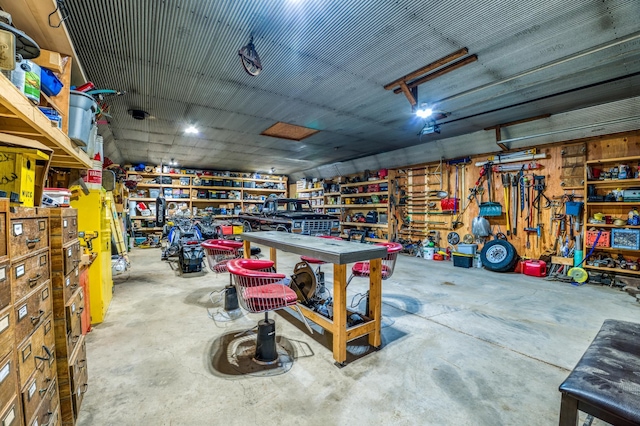 329 Kelliher Rd SW, Kelliher, MN 56650 - garage featuring a workshop area