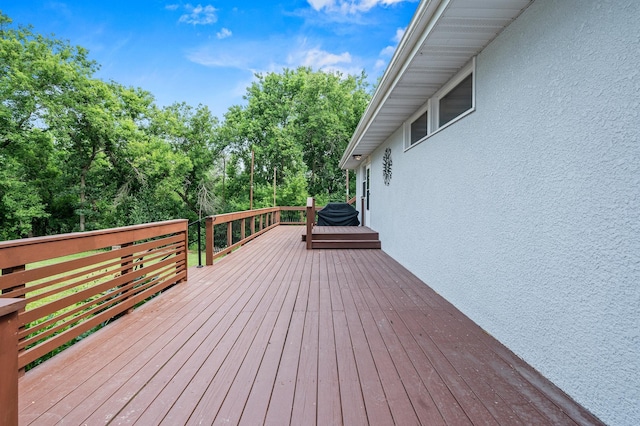 8544 Demontreville Trl N, Lake Elmo, MN 55042 - view of wooden deck