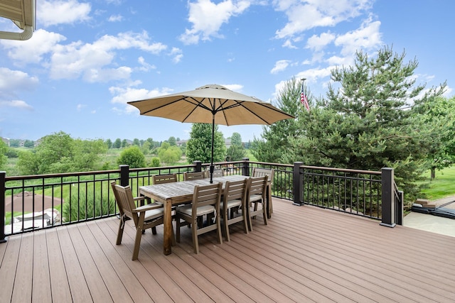 19270 Foxfield Dr, Credit River Twp, MN 55372 - deck with outdoor dining space