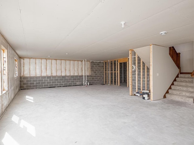 1136 168th Ln NW, Andover, MN 55304 - unfinished basement with stairway