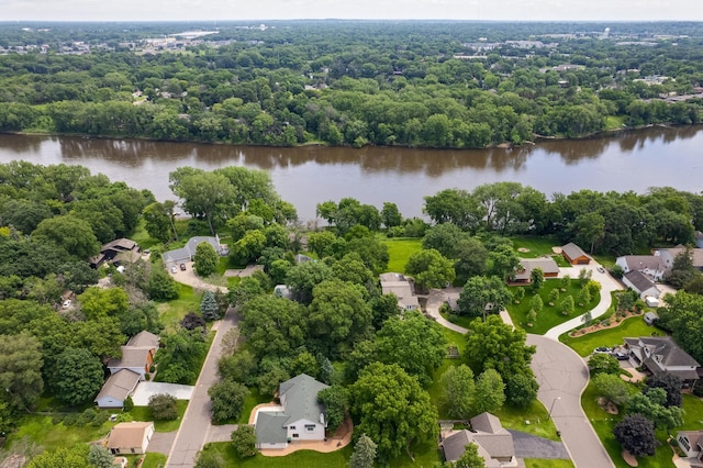 201 75th Ave N, Brooklyn Park, MN 55444 - aerial view of residential area featuring a large body of water