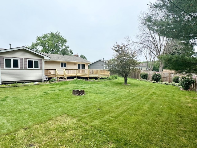 4982 148th Path W, Apple Valley, MN 55124 - view of yard with a wooden deck