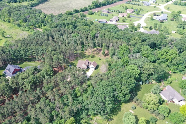 35853 Whispering Pine Way, Florence Twp, MN 55041 - aerial view of property's location featuring a heavily wooded area