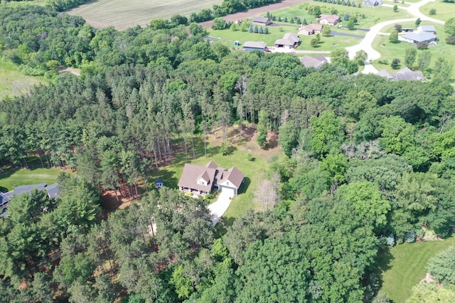 35853 Whispering Pine Way, Florence Twp, MN 55041 - aerial overview of property's location with a heavily wooded area