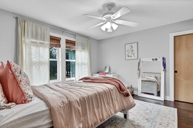35853 Whispering Pine Way, Florence Twp, MN 55041 - bedroom featuring dark wood-style flooring and ceiling fan