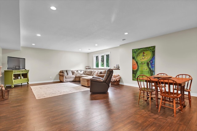 35853 Whispering Pine Way, Florence Twp, MN 55041 - living room with wood finished floors and recessed lighting