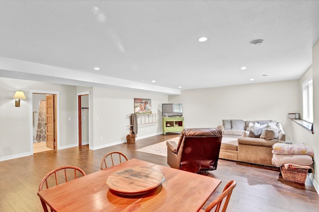 35853 Whispering Pine Way, Florence Twp, MN 55041 - dining space featuring recessed lighting and hardwood / wood-style floors