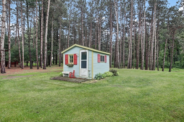 35853 Whispering Pine Way, Florence Twp, MN 55041 - view of outdoor structure featuring a view of trees