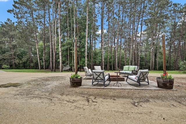 35853 Whispering Pine Way, Florence Twp, MN 55041 - view of patio / terrace with an outdoor hangout area