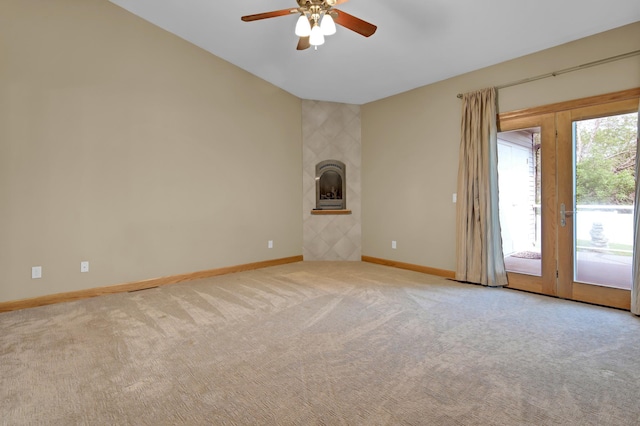 308 Iowa St, Lake City, MN 55041 - spare room with ceiling fan and carpet floors