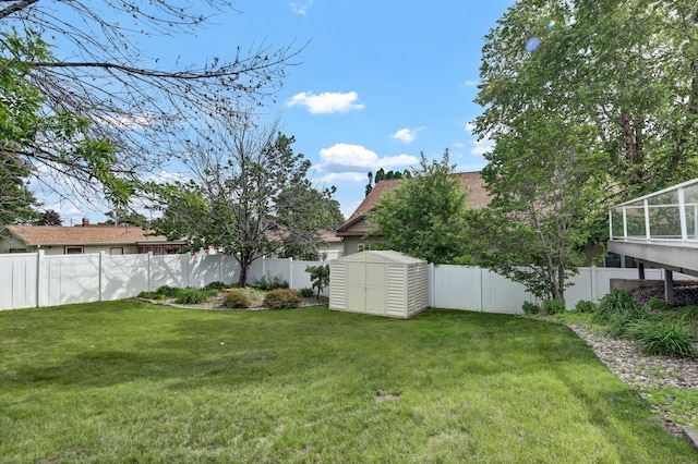 308 Iowa St, Lake City, MN 55041 - fenced backyard with a storage shed